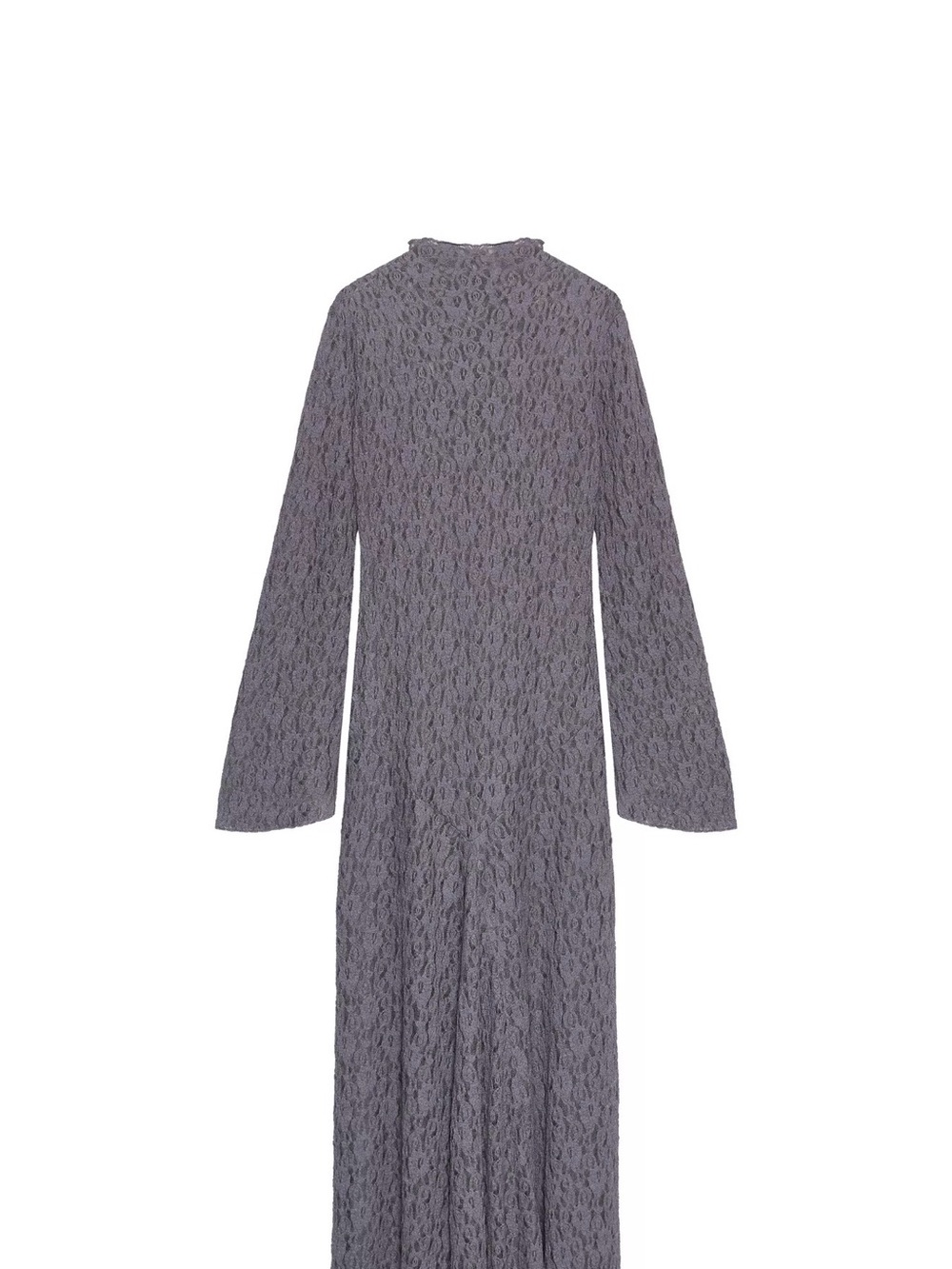 Zara Soft Touch Lace Maxi Dress in Dusty Lavender Gray